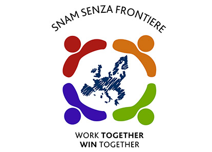 Logo SNAM SENZA FRONTIERErgb